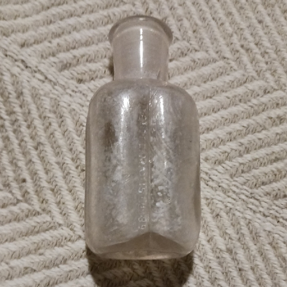 Vintage Clear Glass Bottle